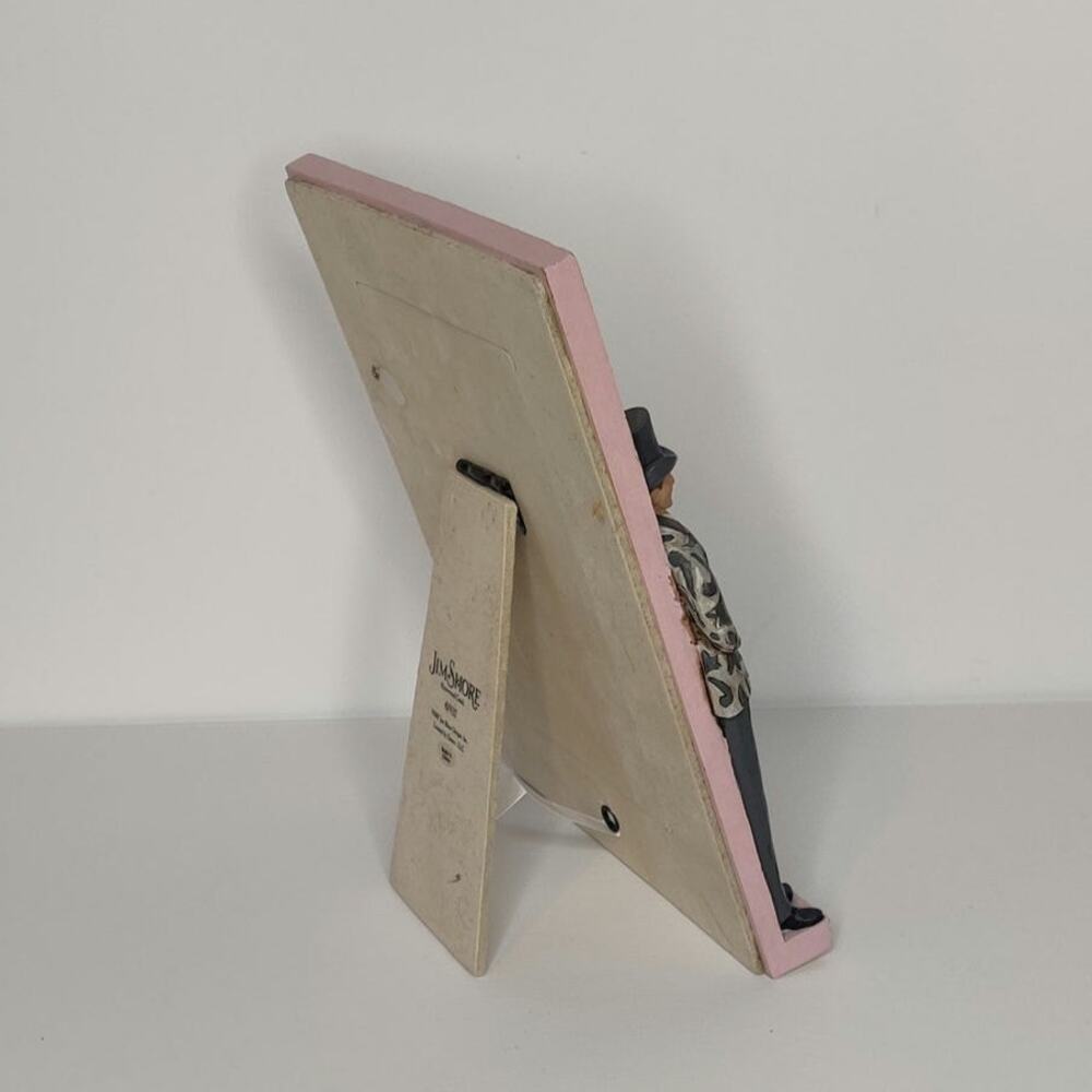 Jim Shore Pink and Cream Wedding Couple Picture Frame - Picture 6 of 16